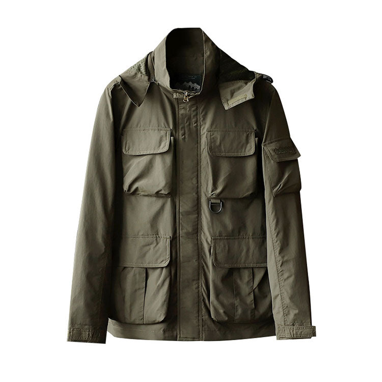 High Quality Full Zip Coats And For Men Plus Size Outdoor Jacket Tactical Mens Men's Jackets Waterproof Hooded Coat