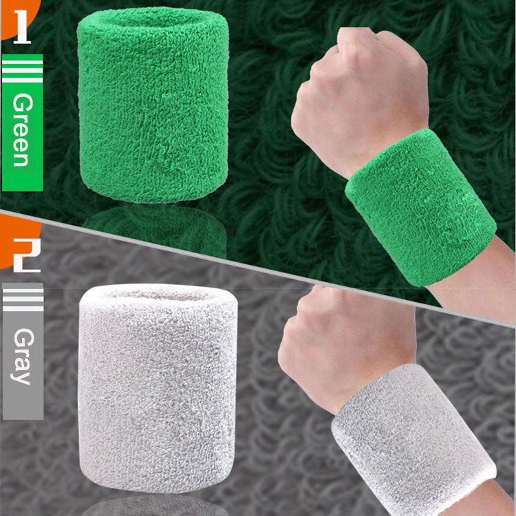 Colorful Color Breathable Band Cotton Wristband Gym Custom Wrist Wraps Fitness Sweat Wristbands With OEM Service