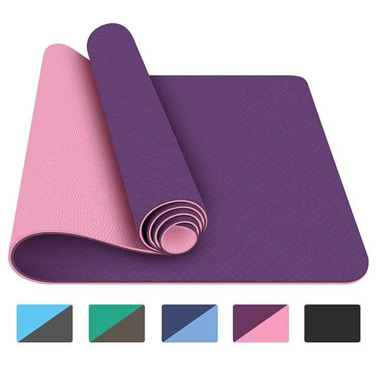 Factory Direct High Quality Non Slip Custom Eco Friendly TPE Yoga Mat With Wholesale Price