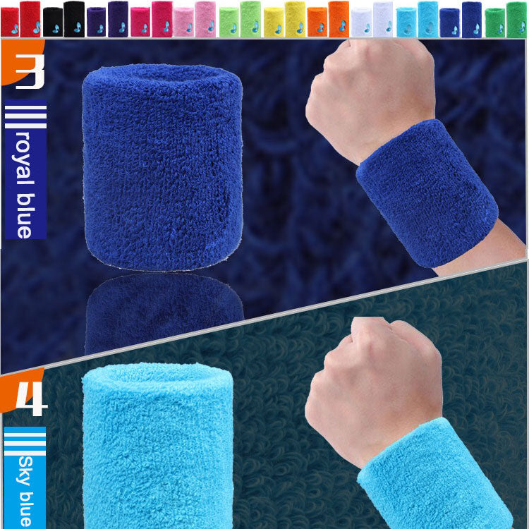 Colorful Color Breathable Band Cotton Wristband Gym Custom Wrist Wraps Fitness Sweat Wristbands With OEM Service