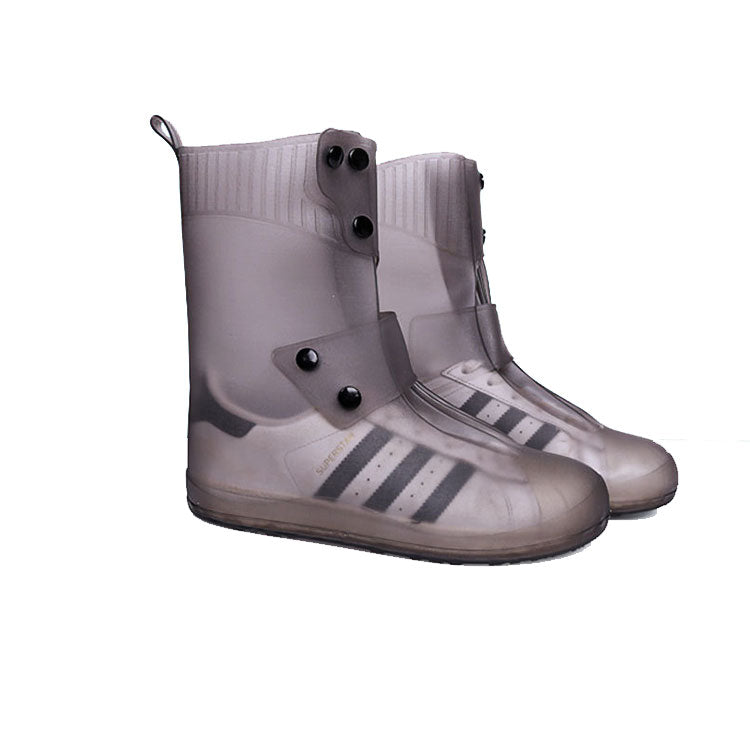 High Quality Outdoor Reusable Shoe Cover Anti Slip Silicone Rain Overshoes High-top