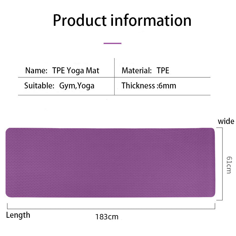 Factory Direct High Quality Non Slip Custom Eco Friendly TPE Yoga Mat With Wholesale Price