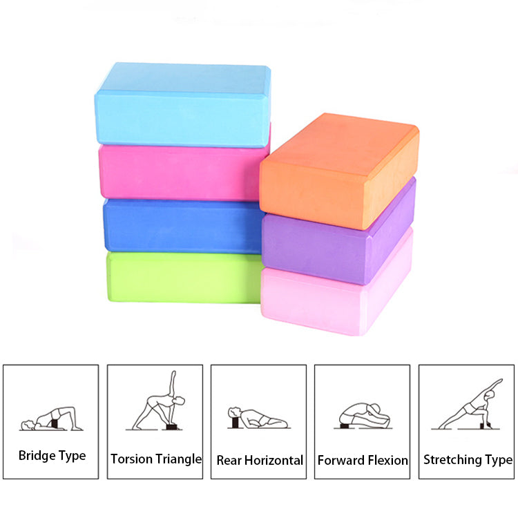 Wholesale Eva Yoga Bricks High Density Non-Slip Support Yoga Blocks Factory Direct Price