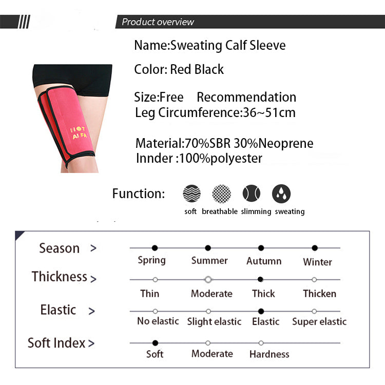 Customized Shaper For Weight Loss Adjustable Thigh Slimming Sweating Calf Sleeve With Wholesale Price