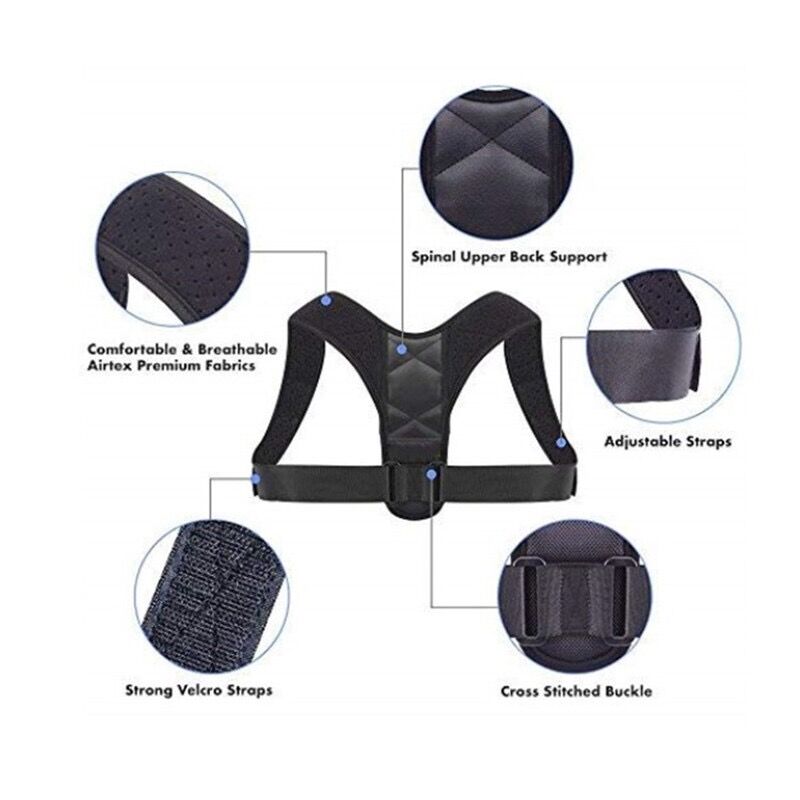 Professional Factory Neoprene Shoulder Support Belt Posture Corrector With High Quality