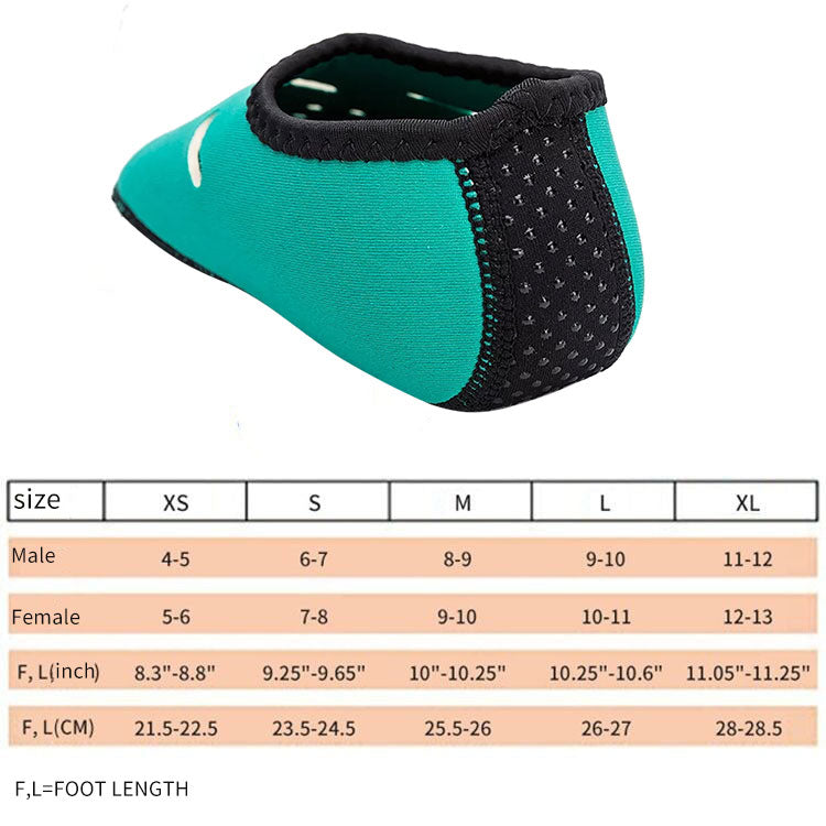 OEM ODM 3.0mm neoprene sharkskin shoes silicone boots rubber sole diving beach swimming socks