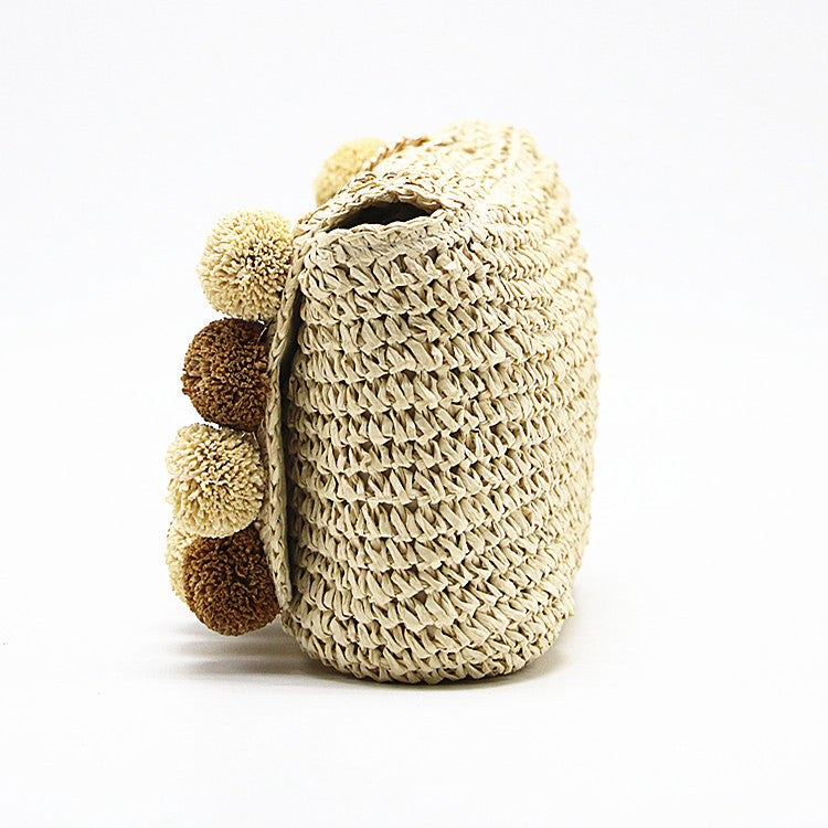 Good Quality Small Woven Purses And Handbags Women Cute Ladies Straw Sling Crossbody Shoulder Handbag Bag