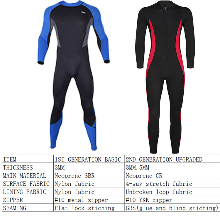 3.0mm Newest Suit Dive Water Scuba Wetsuits Full Body Neoprene Diving Wet Suits For Women