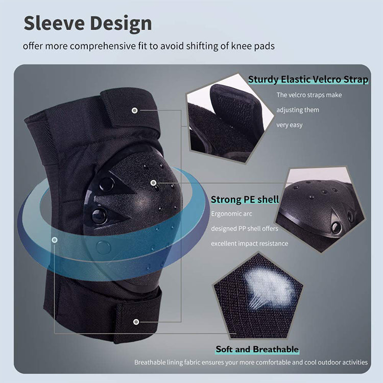 OEM Factory Ski Football Protective Gear And Adult Knee Elbow Pads Wrist Guards