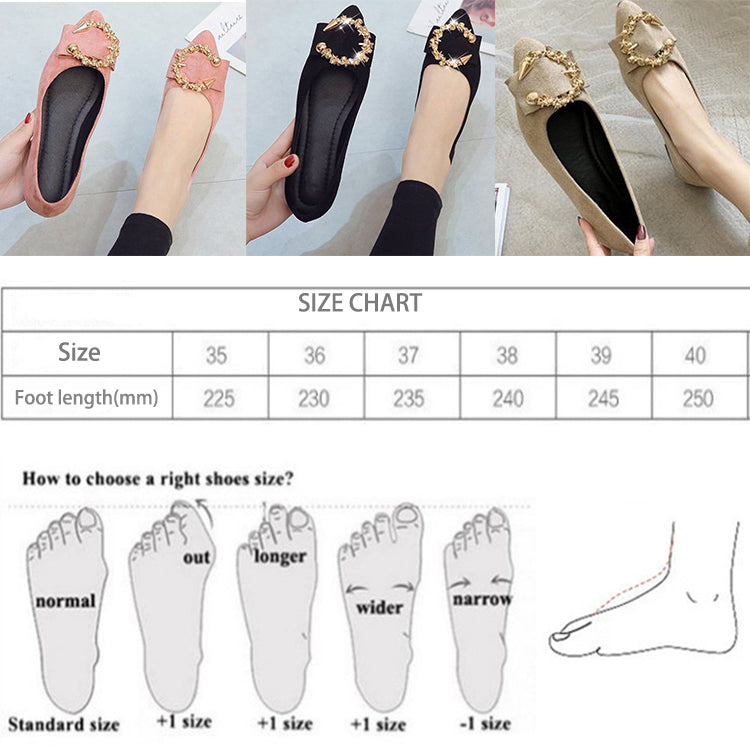 Factory Hot Sale Spring Autumn Women Office Shoes Fashion Pointed Toe Flat Ladies Casual Single Shoes With High Quality