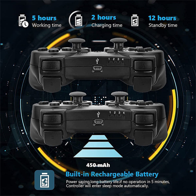 OEM Factory Wholesale Wireless Gamepad Ps3 Joystick Built-in Dual Vibration Motors Game Controller For Playstation 3