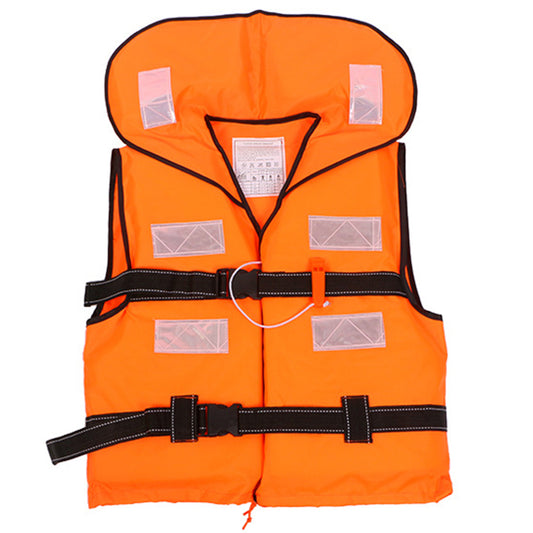 Factory Hot Sale Water Rescue Oxford Fabric Epe Foam Adult Safety Jacket Reflective Large Collar Life Vest With High Quality