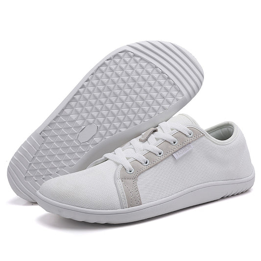 Offer Sample EVA White Sneaker &amp Shoe Rubber Outsole Men's Wide Minimalist Barefoot Sneakers
