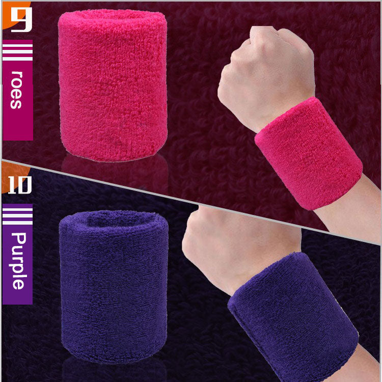 Colorful Color Breathable Band Cotton Wristband Gym Custom Wrist Wraps Fitness Sweat Wristbands With OEM Service