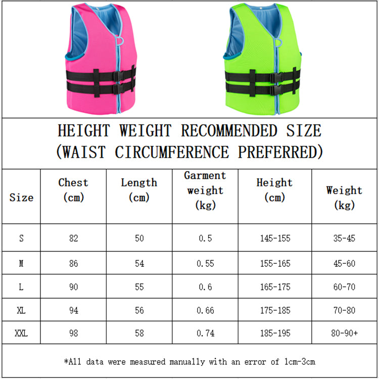 Hot Sale Floating Swimming Vests Adults Vest Neoprene Life Jacket For Adult