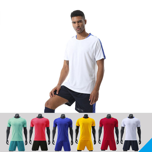 OEM Factory Soccer Uniform Set Workout Sets Plus Size T Shirt And Shorts For Basketball Football Exercise