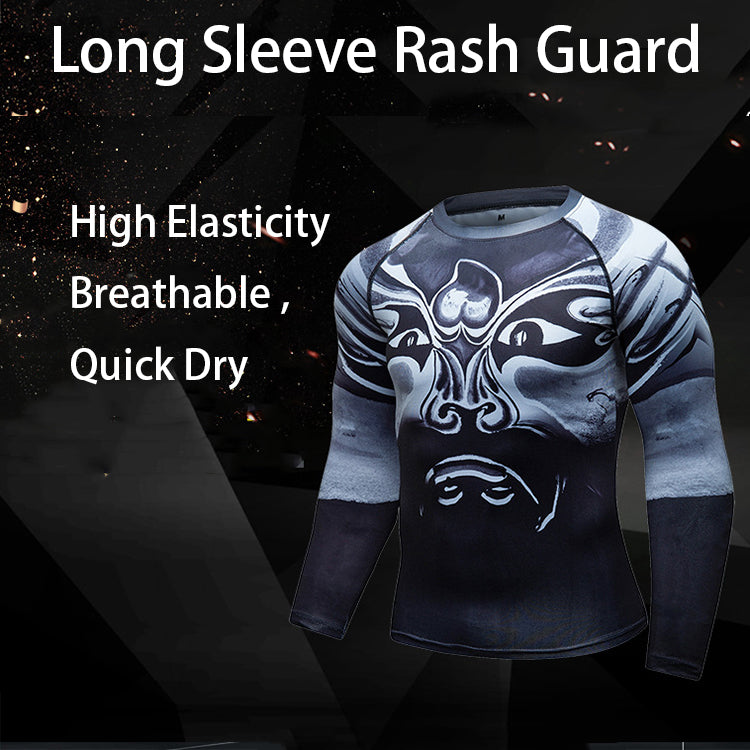Factory Hot Sale Compression Shirt Men Custom Sublimation Rash Guards With Wholesale Price