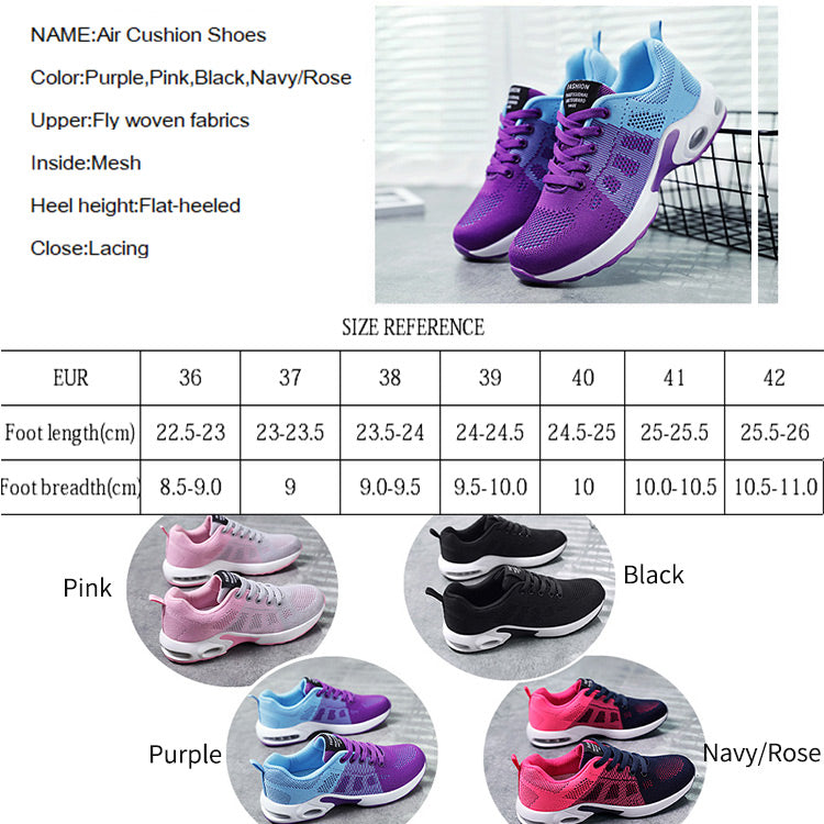 High Quality Womens Women Fashion Sport Running Shoes Air Cushion Sneakers With Wholesale Price