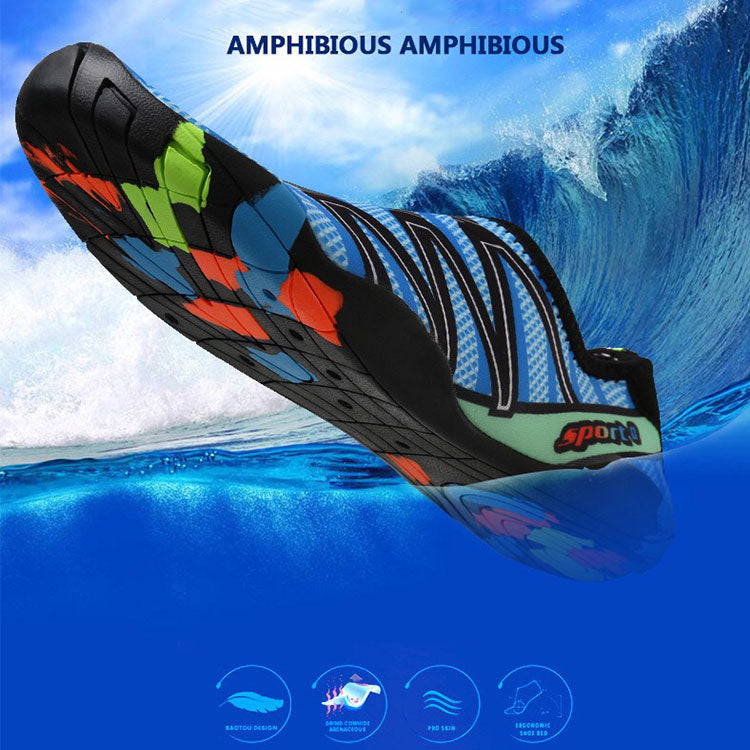 OEM Factory Proof Sports Water Sport Shoe Barefoot Print Quick Dry Breathable Beach Shoes