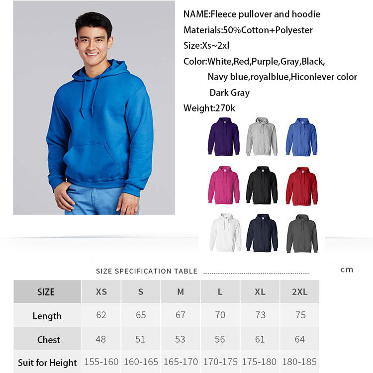 Wholesale Men Long Sleeve Pullover Hooded Sweatshirt Fleece Sweatshirts & Hoodies