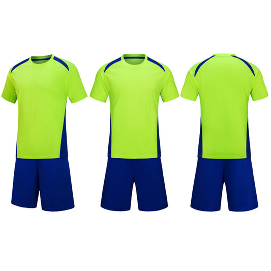 High Quality Adult Kids Football Short Sleeve Sports Suit Soccer Tracksuit Jersey Set With Factory Direct Sale Price