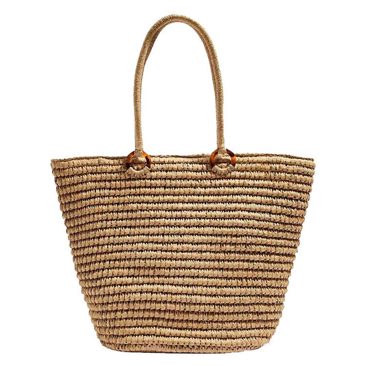 Good Quality Hand Bags Beach Straw Handmade Woven Bag Big Size