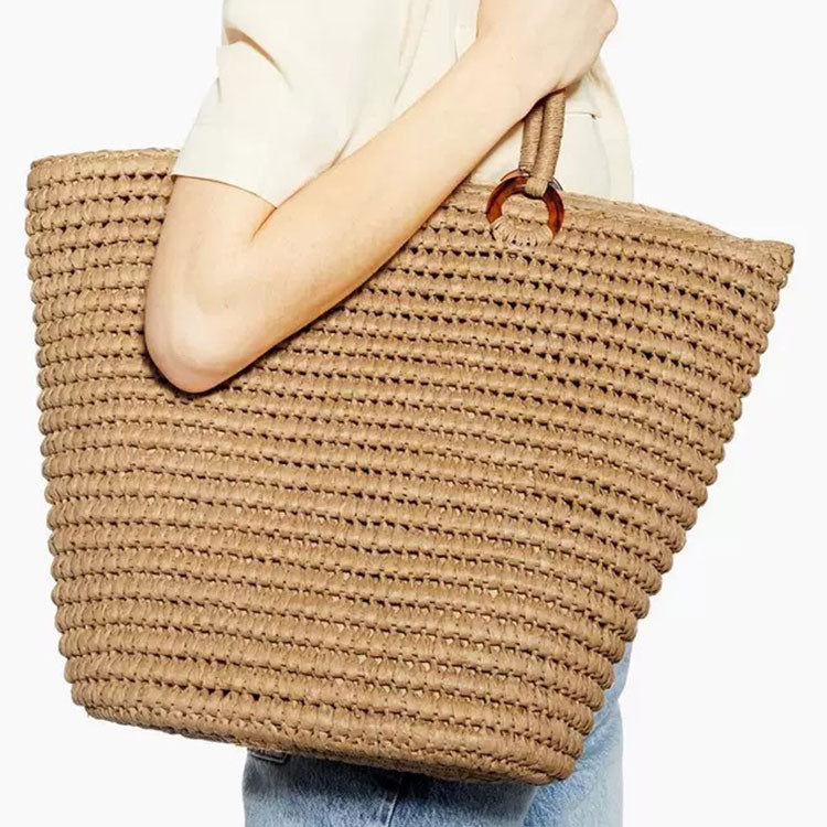 Good Quality Hand Bags Beach Straw Handmade Woven Bag Big Size
