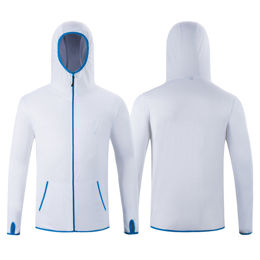Good Quality Fishing Top Quick Dry Sun Protection Coat Custom-made Performance Breathable Shirts Zipper Closure Hooded Jacket