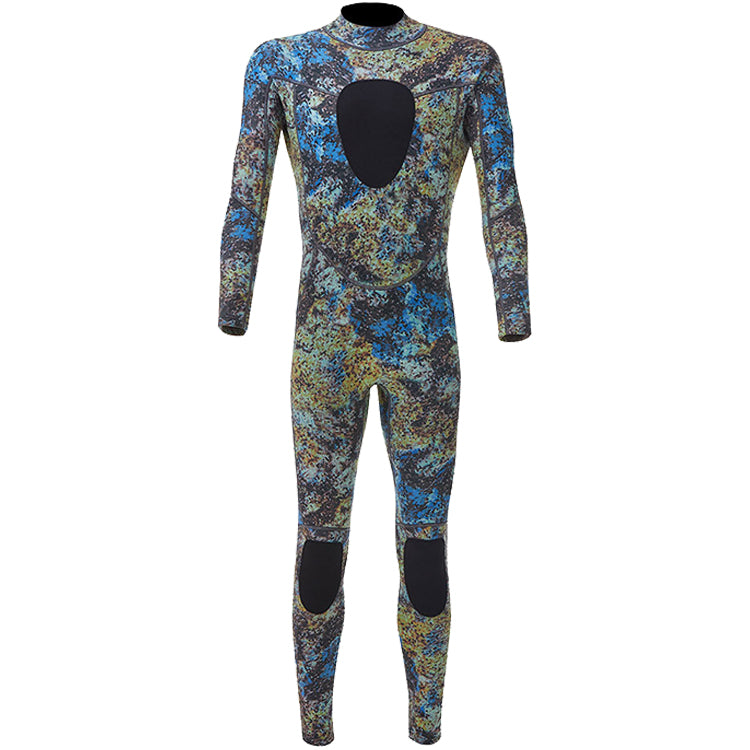 Colorful Camo 1.5 Mm Rash Guard Suit For Men 1.5mm Spearfishing Suits